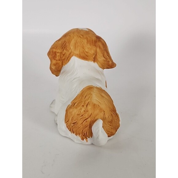 VNTG Homco Charles Cavalier Spaniel  Puppy Dog Figurine #1407 Porcelain 3" - Picture 4 of 10